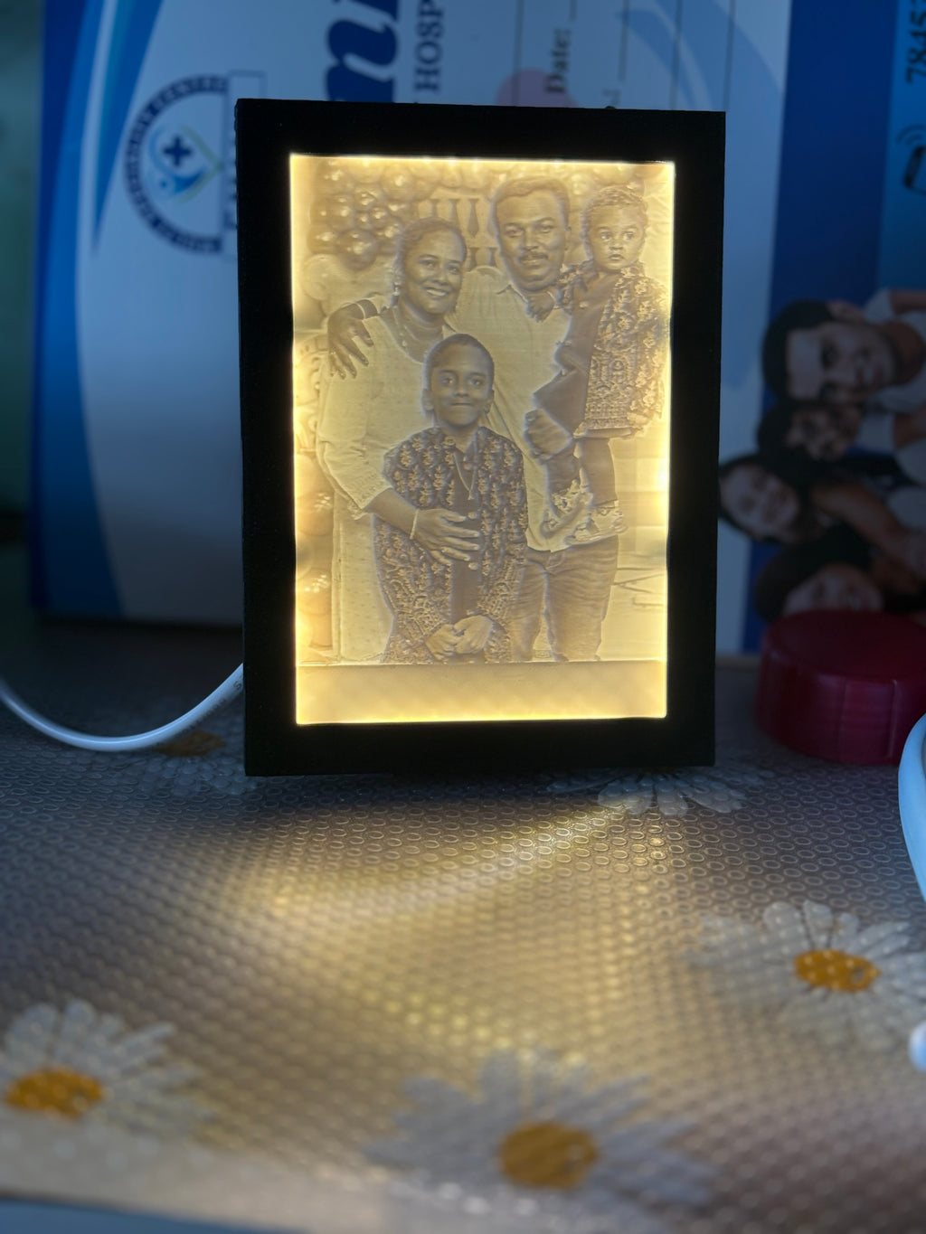 Custom Photo Lithophane | Personalized 3D Printed Photo Gift